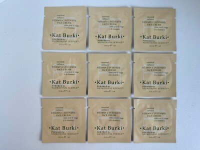 9 X KAT BURKI Vitamin C Intensive Face Cream 1 ml / .03fl oz - Lot Of 9