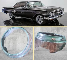 1960 Chevrolet Impala El Camino Biscayne headlight bezel LEFT INNER
