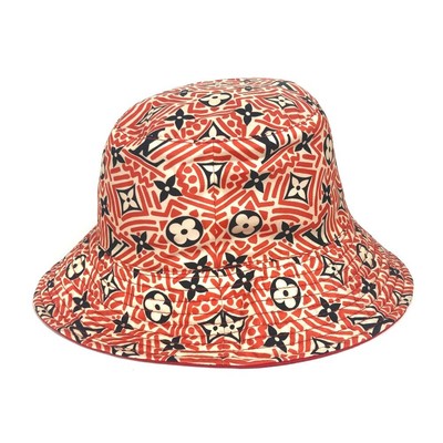 Louis Vuitton By the Pool Red and Orange Monogram Bucket Hat Dominic Puckerin | Fresh and bold, the LV Colormania Bucket  main image 4