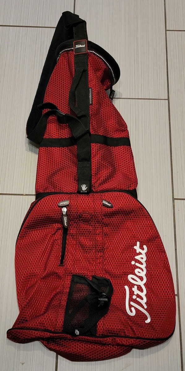 Nike Golf Red Sunday Range Bag Foldable Soft BEAUTIFUL