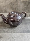 Teapot Brown Ceramic w/Lid 1 cup 1945 ~Made In Occupied Japan