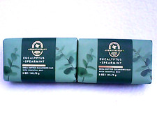 Lot of 2 Bath  Body Works Eucalyptus Spearmint Shea Butter Cleansing Bar Soap