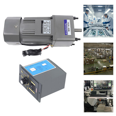 1:30 0-45RPM Gear Motor Electric+Variable Speed Reduction Controller 120W AC110V