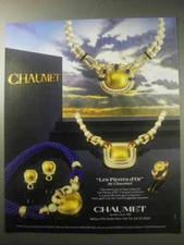 1985 Chaumet Les Pierres d'Or Jewelry Ad
