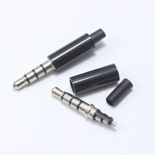 Mini 3.5mm Stereo Male Headset Jack 4 Pole 3.5 mm Audio Plug Adapter Connector - Picture 3 of 6
