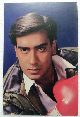 Bollywood Indien Schauspieler Ajay Devgan seltene alte Original Postkarte Pos...