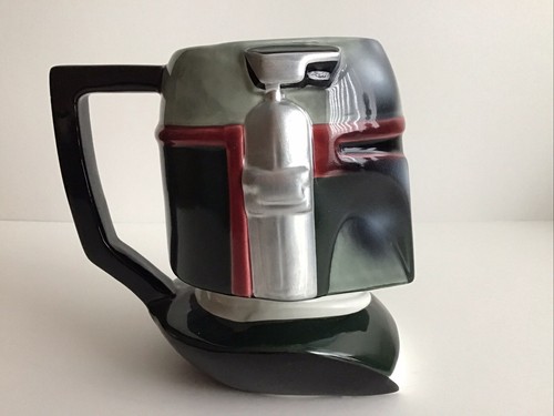 VINTAGE STARWARS CLASSIC COLLECTORS SERIES FIGURAL MUGS BOBA FETT, LEIA,HAN SOLO - Picture 5 of 24