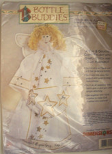DIMENSIONS "Winter White Angel" Bottle Buddies Stitch  Glue Kit 62155 NEW OPEN