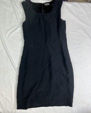 GIANNI VERSACE Black Lined Sleeveless Sheath Dress Size 42 A041124