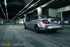 Cars amg grey c63 coupe mercedes Desk Mat Stitched