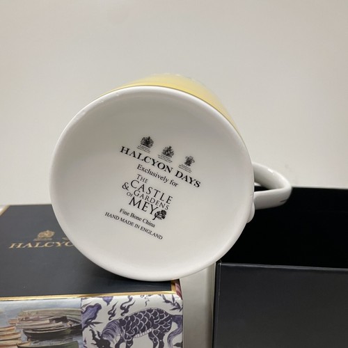 Taza Halcyon Days Bone China Queen Elizabeth - The Castle & Gardens Mey Certificado de Autenticidad NUEVO - Imagen 5 de 8