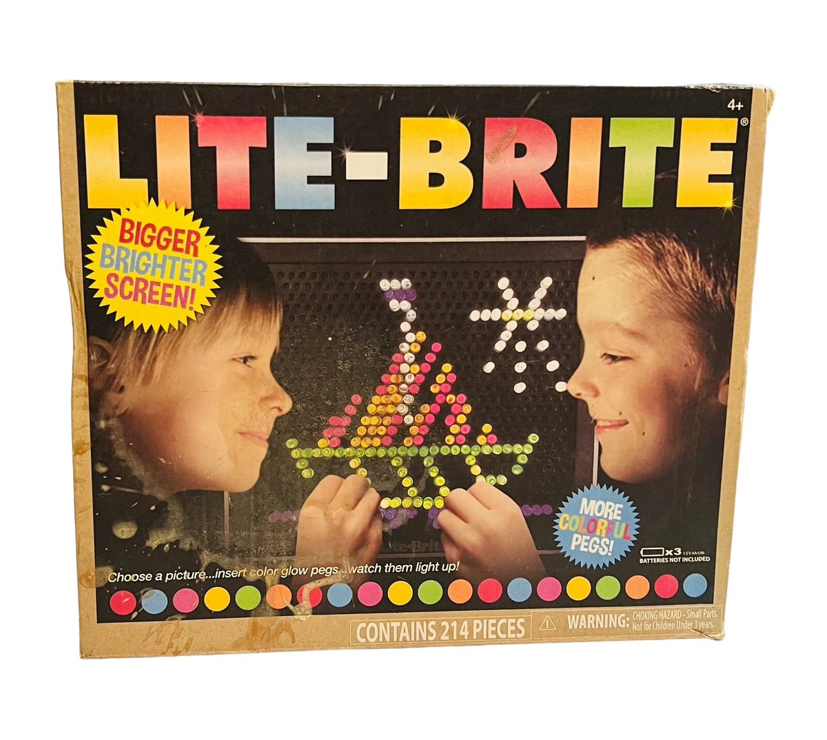 NEW IN BOX 2018 HASBRO LITE BRITE BIGGER BRIGHTER SCREEN 200
