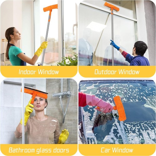 Scheibenabzieher Fensterabzieher Fensterwischer Glasabzieher Reinigungsbürste DE - Bild 12 von 13