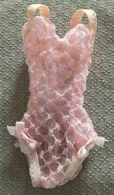 PINK LACE TEDDY doll lingerie fit Candi 16'' Ellowyne Gene Tyler FM Jackie Revlon