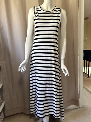 J.Crew Maxi Dress Navy Blue & White Striped Sleeveless size XS Excellent | eBay J.Crew Maxi Dress Navy Blue & White Striped Sleeveless size XS Excellent | eBay