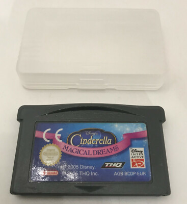 Disney Cinderella Magical Dreams Gameboy Advance Game Modul & Protective Cover 