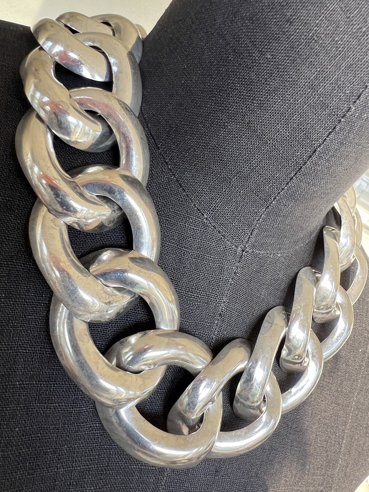 159gr Vintage Solid Sterling Silver Oversize Miam… - image 1