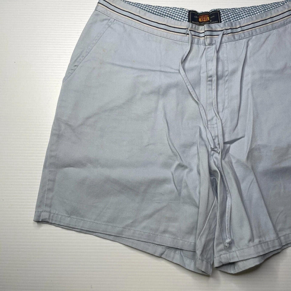 Pantalones Cortos Chinos de Lona Route 66 para Mujer Talla 12 Cintura Azul Estilo Informal Moda Calce Foto 3 de 4