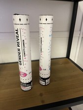 2 Gender Reveal Confetti Cannons  Baby Boy-Blue Volume Pricing Available.