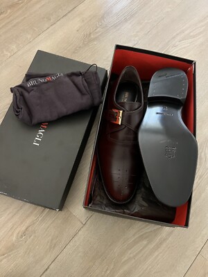 Bruno Magli Platinum New Handmade Leather Shoes 9.5