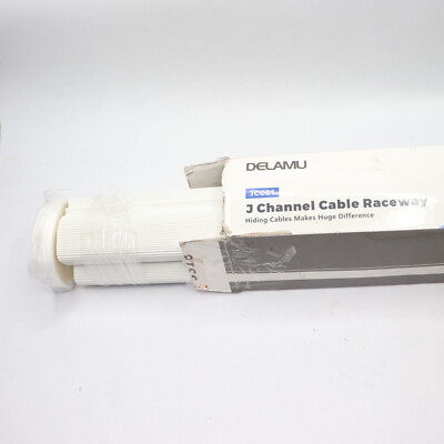 Delamu J Channel Cable Raceway White JCC01