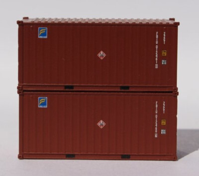 JTC N 20' Standard Height Container FLORENS with 'Hazard Stickers' FBIU p 205325