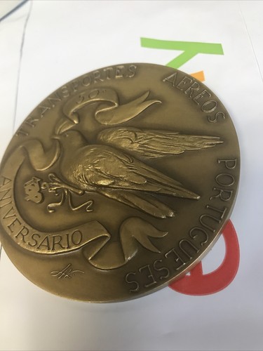 TRANSPORTES AÉREOS PORTUGUESES TAP AIR PORTUGAL 50 YEAR ANNIVERSARY PAPERWEIGHT - Picture 5 of 12