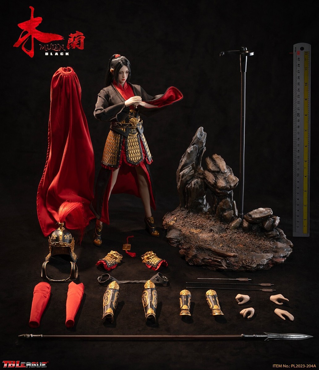 1/6 アクションフィギュア ムーラン ブラック（PL2023-204A） TBLeague PL2023-204A Chinese Female General MULAN-Black 1/6 Action