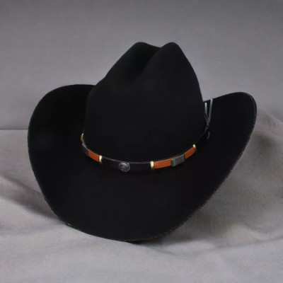 Western Cowboy Hut klassischer amerikanischer Stil Wolle - Vintage-inspirierter Cattleman Hut