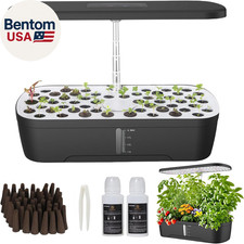52 Pods Hydroponics Growing System Kit, Indoor Herb Garden with Smart LED Grow L