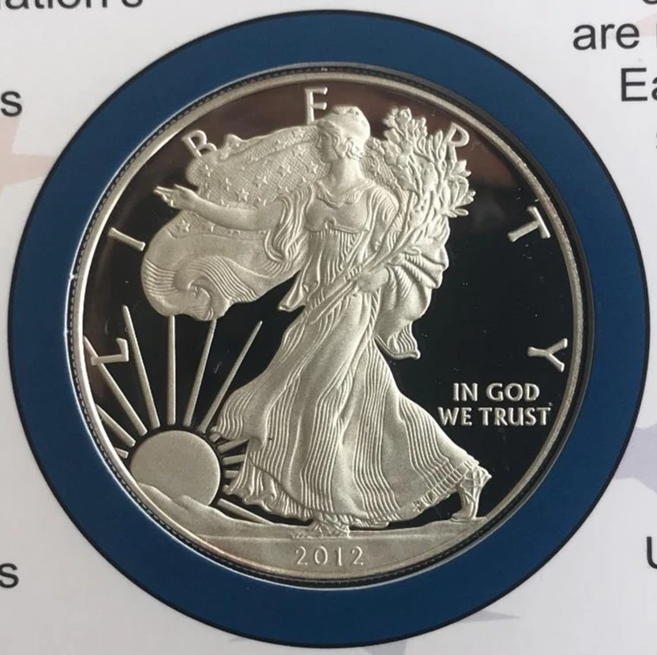 2012 MAKING AMERICA HISTORY COIN & CURRENCY SET ~ PROOF SILVER EAGLE  ~ $5 FRN - Image 2 of 4