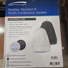 Speco SP6PTB Speaker 32 W RMS Tear Drop Hanging Profesional