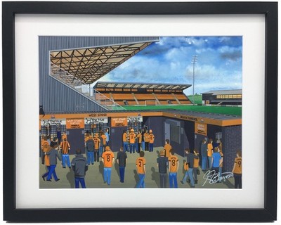 Barnet, Hive Stadium. Framed Football Club FC Wall Art Print. 14'' x 11'' Frame