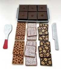 Rare Melissa  Doug Bake and Serve Brownies, All 18 Toppings, Pretend Play Food