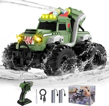 Remote Control Car, Waterproof Monster Truck Toys RC Cars for Boys, 1:18 Amphibi
