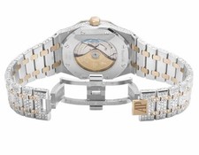 Mens 41 MM Audemars Piguet Royal Oak 2 Tone Rose Gold with 24.5 Ct of VS Diamond 10