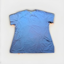 Carhartt Force Scrub Top Women s XL Medical Solid Pockets V Neck Teal Comfort