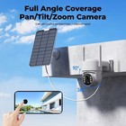 2K Wifi Wireless IP Cam PTZ Solar Security Camera Outdoor Home CCTV NVR Monitor — photo 4