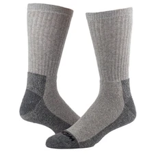 Wigwam At Work Crew Socks 3 Pack Grey Gray Large Unisex Men Women