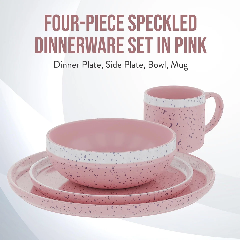 4 Pc Dinnerware Set - Service for 1 | Stoneware Dishes, Plate,Mug, Bowl Set |... - Image 2 of 4