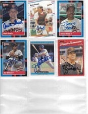 LOT OF 6 HAND SIGNED SAN DIEGO PADRES LEGENDS BASEBALL CARDS