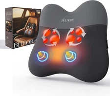 Back Massager, Shiatsu and Percussion Massage, Cordless Lower Back Massage for P