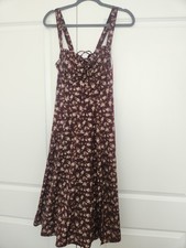 Windsor Large Brown Floral Corset Lace Dress