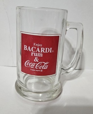 1 Vintage Collectors Mug Bacardi Rum And Coca-Cola Collectors Mug