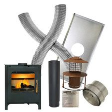Beltane Chew Eco Design 4.6kw Defra Multifuel Stove & Flexible