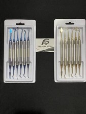 Dental Composite Filling Instruments Blue & Gold Restorative 12 Pcs Kit