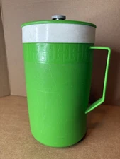 Vintage Olympian Therm-O-Ware Pitcher Avocado Olive Green Mid-Century Modern MCM