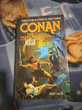 Conan the Free Lance Steve Perry TOR 1st Vintage Paperback 1990 Fantasy Book