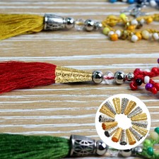 100 Pcs Jewelry Making Cord Ends Tassel Cap Caps for Metal Accessories