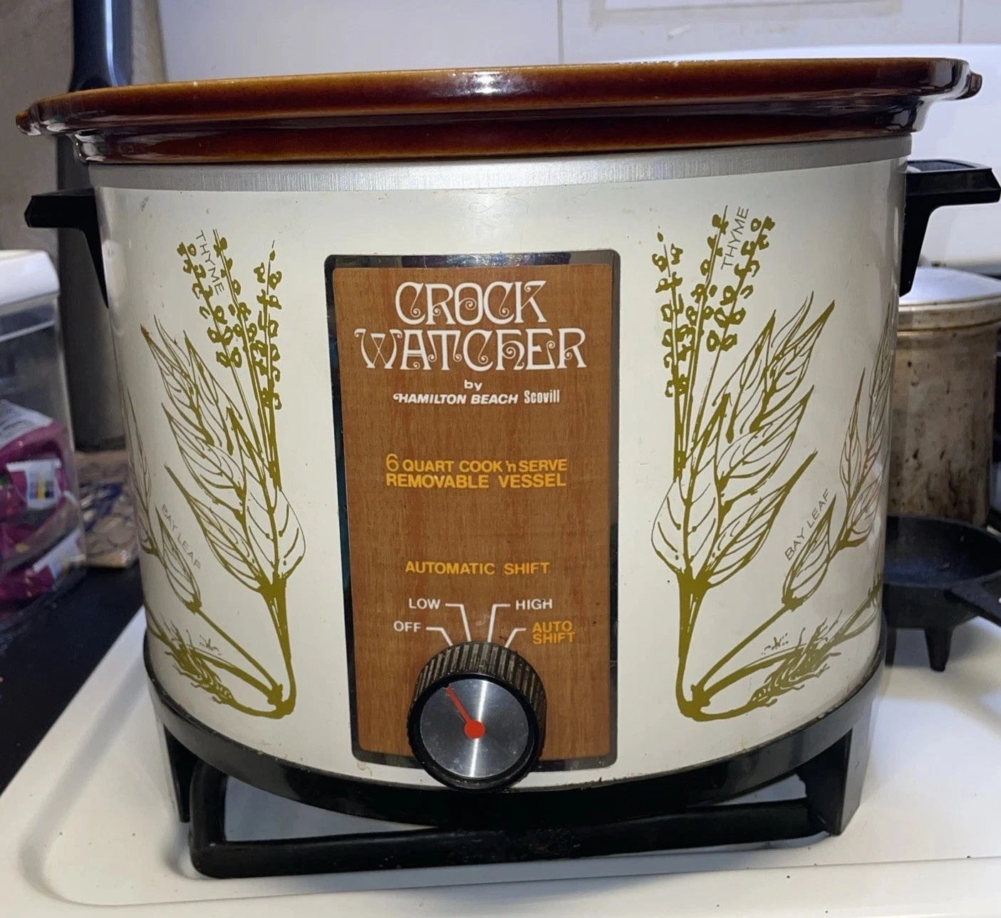 VNTG HAMILTON BEACH SCOVILL CROCK POT 415 4QT Slow Cooker Tested/Works SEE PICS